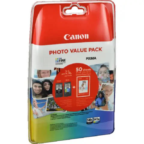 Zestaw tuszy Canon PG-540L / CL-541XL / 5224B007 Czarny + Kolorowy do drukarek (Oryginalny)